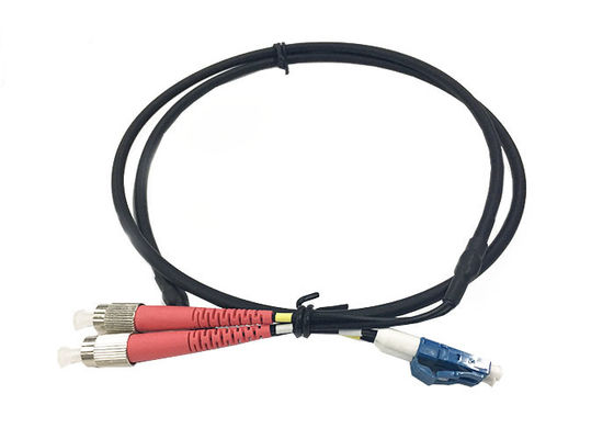 สายไฟเบอร์ออปติกดูเพล็กซ์โหมดเดี่ยว 4.8 มม., สายแพทช์ LC UPC