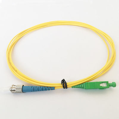 การสูญเสียการแทรกต่ำ ST SC สายแพทช์ไฟเบอร์ออปติกโหมดเดียว