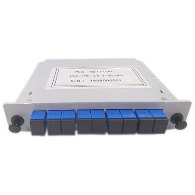 น้ำหนักเบา LGX Box Type 1x8 Fiber Optic PLC Splitter