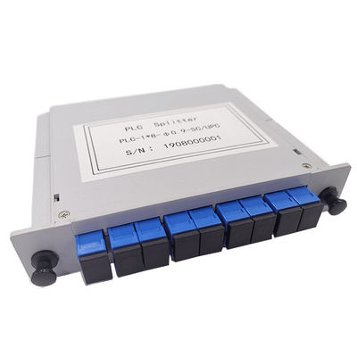 น้ำหนักเบา LGX Box Type 1x8 Fiber Optic PLC Splitter