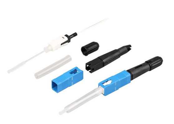 Hot Melt FTTH SC APC SC UPC ตัวเชื่อมต่อไฟเบอร์ออปติกที่รวดเร็ว