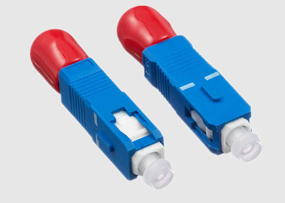 Simplex ST UPC Male ถึง SC UPC Female Fiber Optic Cable Adapter