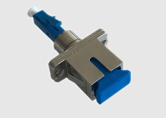 Blue Hybrid Coupler Singlemode Simplex LC เป็น SC Adapter