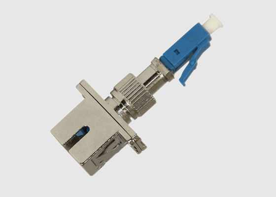 Blue Hybrid Coupler Singlemode Simplex LC เป็น SC Adapter