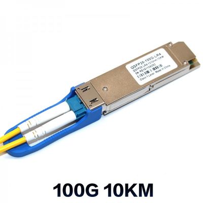 10KM DDM QSFP28 100G LR4 Wdm โมดูล Sfp, ตัวรับส่งสัญญาณไฟเบอร์ Sfp