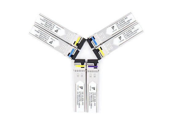 อีเอ็มไอต่ำ 3.3V 20 กม. 2.5G SFP ตัวรับส่งสัญญาณออปติคอล